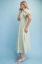 Load image into Gallery viewer, Textured V-neck Midi Dress
