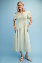 Load image into Gallery viewer, Textured V-neck Midi Dress
