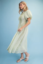 Load image into Gallery viewer, Textured V-neck Midi Dress
