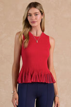 Load image into Gallery viewer, Slvless Ribbed Sweater Tank top
