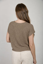 Load image into Gallery viewer, Split Neck Batwing Sweater Top
