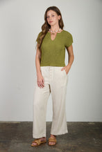 Load image into Gallery viewer, Split Neck Batwing Sweater Top

