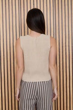 Load image into Gallery viewer, Round Neck Slvless Button Cardigan
