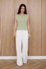 Load image into Gallery viewer, Round Neck Slvless Button Cardigan
