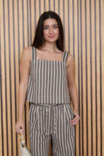 Load image into Gallery viewer, Stripe Tie Waist Linen Pants
