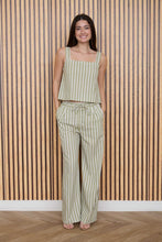Load image into Gallery viewer, Stripe Tie Waist Linen Pants
