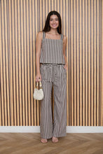 Load image into Gallery viewer, Stripe Tie Waist Linen Pants
