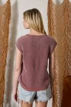 Load image into Gallery viewer, Raw Edge Henley Top
