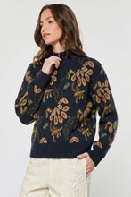 Load image into Gallery viewer, Pattern Jacquard Half Zip Sweater
