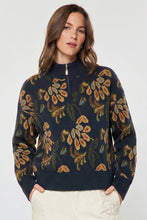 Load image into Gallery viewer, Pattern Jacquard Half Zip Sweater
