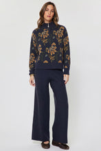Load image into Gallery viewer, Pattern Jacquard Half Zip Sweater
