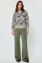 Load image into Gallery viewer, Pattern Jacquard Half Zip Sweater
