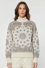 Load image into Gallery viewer, Pattern Jacquard Half Zip Sweater
