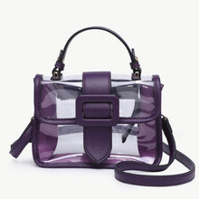Load image into Gallery viewer, Toni Clear Flapover Crossbody Bag
