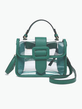Load image into Gallery viewer, Toni Clear Flapover Crossbody Bag
