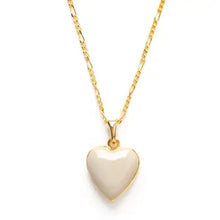 Load image into Gallery viewer, Large Enamel Heart Locket Necklace
