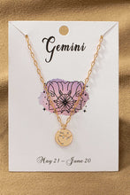 Load image into Gallery viewer, Brass Zodiac Coin Pendant Necklace
