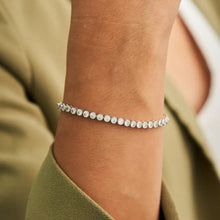 Load image into Gallery viewer, Silver Diamond Tennis Bracelet Links
