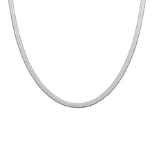 Load image into Gallery viewer, Silver Herringbone Necklace

