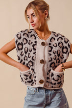 Load image into Gallery viewer, Leopard Sweater Vest Top

