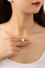 Load image into Gallery viewer, Brass Zodiac Coin Pendant Necklace
