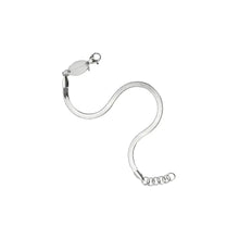 Load image into Gallery viewer, Silver Dainty Herringbone Bracelet
