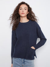 Load image into Gallery viewer, Crew Neck Crop Sweater w/Pockets

