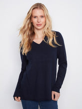 Load image into Gallery viewer, Long Sleeve V Neck Sweater
