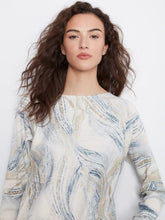 Load image into Gallery viewer, Long Sleeve Drop Shoulder Printed Boat Neck Sweater With Pockets

