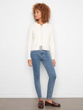 Load image into Gallery viewer, Bow Tie Jacquard Cardigan
