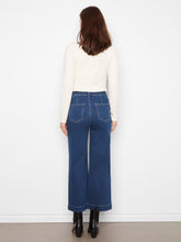 Load image into Gallery viewer, Cropped Wide Leg Stretch Denim Pant
