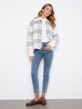 Load image into Gallery viewer, Eyelash Yarn Jacquard Short Jacket
