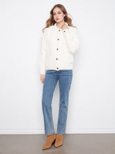 Load image into Gallery viewer, Eyelash Yarn Denim-Style Jacket

