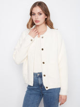Load image into Gallery viewer, Eyelash Yarn Denim-Style Jacket
