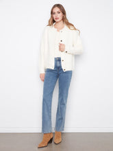 Load image into Gallery viewer, Eyelash Yarn Denim-Style Jacket
