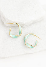 Load image into Gallery viewer, With a Twist Hoop Earrings
