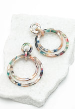 Load image into Gallery viewer, Margot Resin Dangle Hoop Earrings
