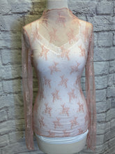 Load image into Gallery viewer, Mesh Lace Fitted Top
