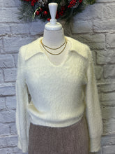 Load image into Gallery viewer, Soft Yarn Collared Sweater Top
