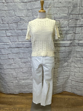 Load image into Gallery viewer, S/S Cable Knit American Flag Sweater
