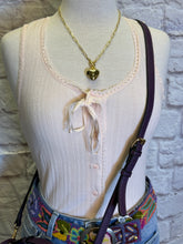 Load image into Gallery viewer, Tank top w/Lace Detail &amp; Buttons
