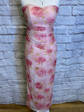 Load image into Gallery viewer, Strapless Ruched Midi Dress
