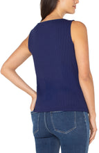 Load image into Gallery viewer, Slvless Boat Neck Rib Knit Top

