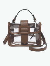Load image into Gallery viewer, Toni Clear Flapover Crossbody Bag

