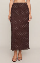 Load image into Gallery viewer, Eda Polka Dot Mesh Midi Skirt
