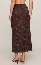 Load image into Gallery viewer, Eda Polka Dot Mesh Midi Skirt
