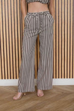 Load image into Gallery viewer, Stripe Tie Waist Linen Pants
