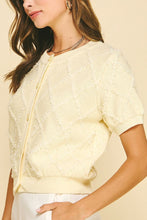 Load image into Gallery viewer, Textured Diamond Knit Cardigan
