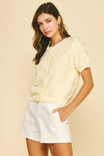 Load image into Gallery viewer, Textured Diamond Knit Cardigan
