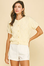 Load image into Gallery viewer, Textured Diamond Knit Cardigan
